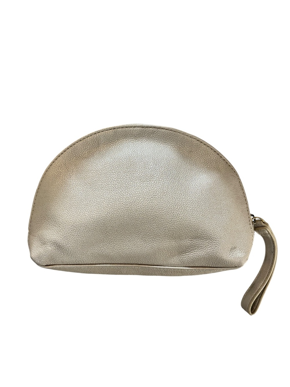 Banana Republic Metallic Pale Gold Wristlet Clutch